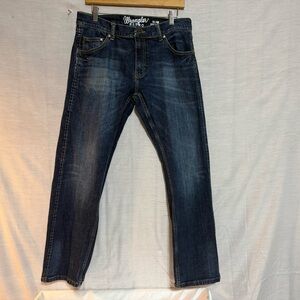 Wrangler Slim Men's Dark Indigo Blue Jeans